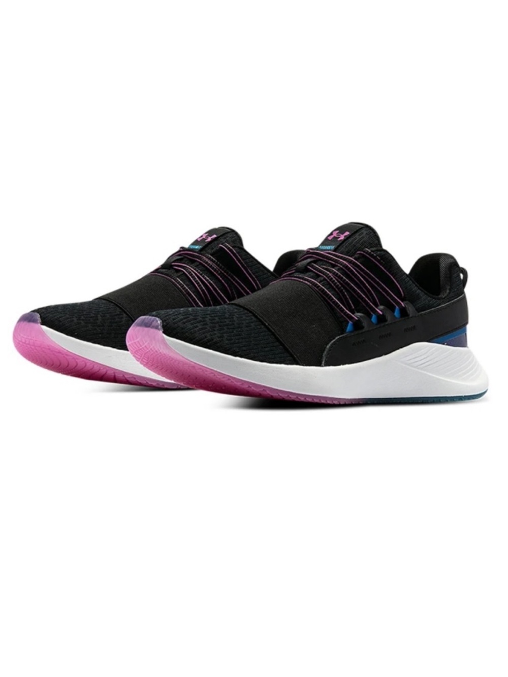 Under Armour Charged Breath Black Color Shift Athletic Shoes, 8